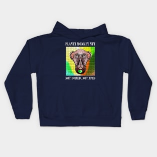 Planet Monkey Cute Animals Not Bored Apes Kids Hoodie